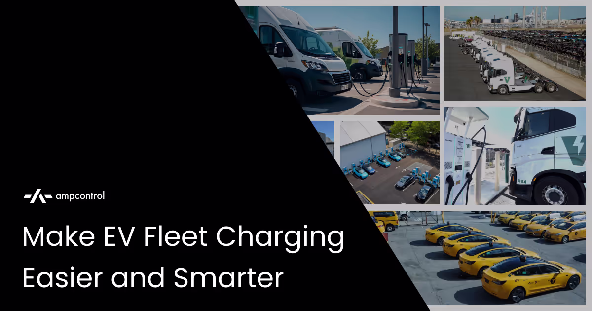 Ampcontrol commercial EV charging management and energy optimization interface